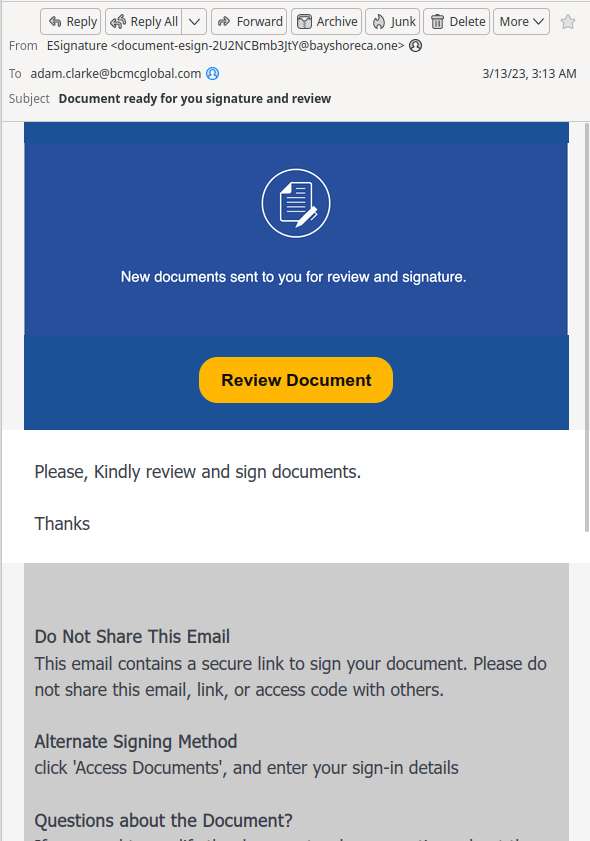 Docusign Phish Docusign Phish